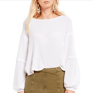 Free People Love Me Open-Back Thermal Top